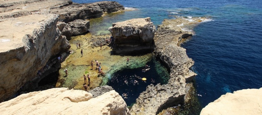 A Natural Pool Near Dwejra Bay