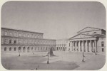 Konigsbau Munich Residence (left) and National Theater (right), photographed by Joseph Albert (1860)