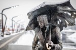 The statue - fountain Student of Jelgava